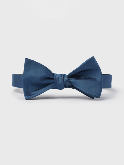 Cadet Blue Butterfly Bow Tie