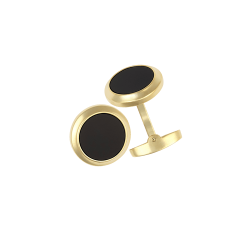 Gold Onyx Cufflinks