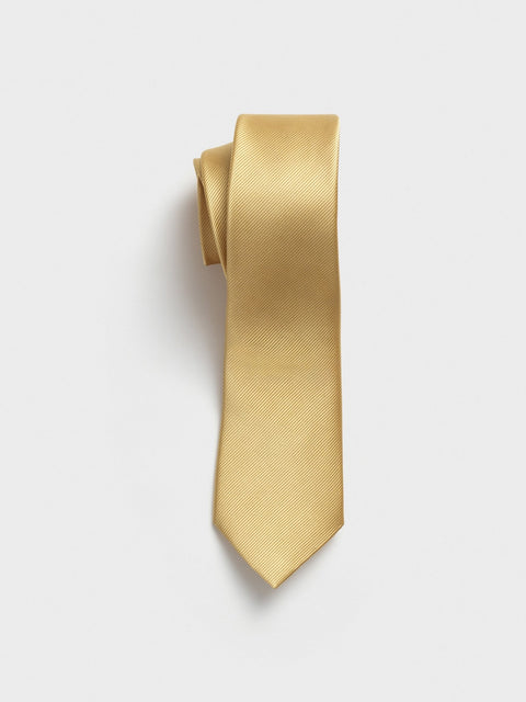 Gold Silk Necktie