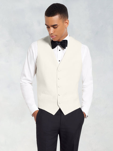 Ivory Tuxedo Vest