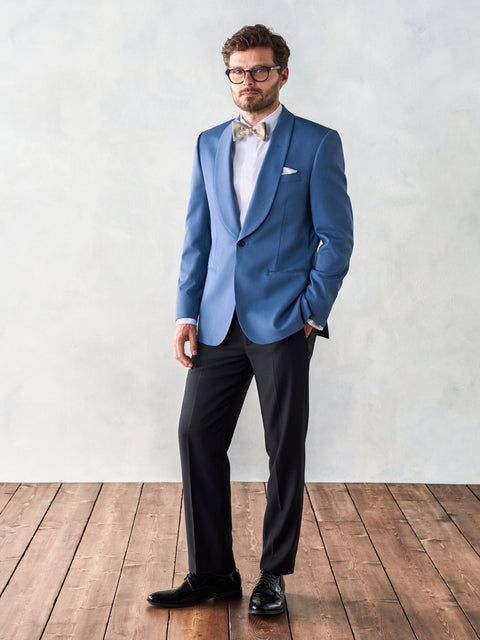 Lake Blue Shawl Jacket Tuxedo