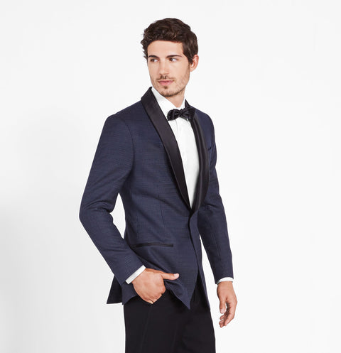 Midnight Pin Dot Tuxedo Jacket