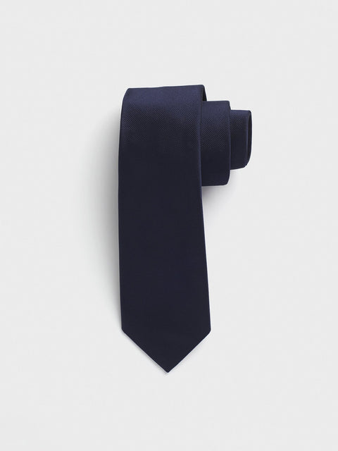 Navy Silk Necktie