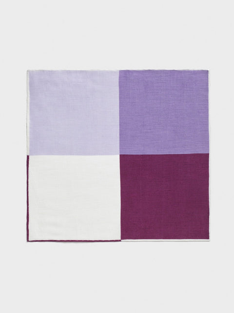 Purple Quad Pocket Square