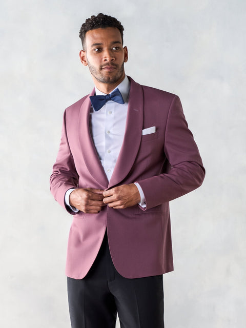 Rose Shawl Collar Tuxedo Jacket