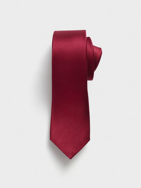 Ruby Silk Necktie