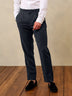 Shadow Black Linen Tuxedo Pants - Classic