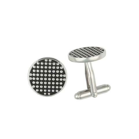 Silver Dots Cufflinks