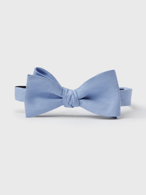 Sky Blue Linen/Silk Bow Tie