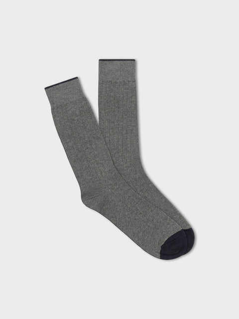 Solid Grey Dress Sock