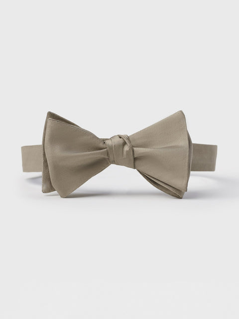 Taupe Butterfly Bow Tie