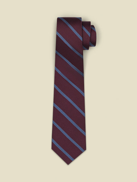 Wine Stripe Necktie