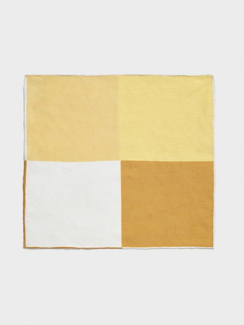 Yellow Quad Pocket Square