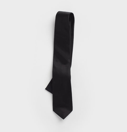 Black Silk Necktie (4482631860279)
