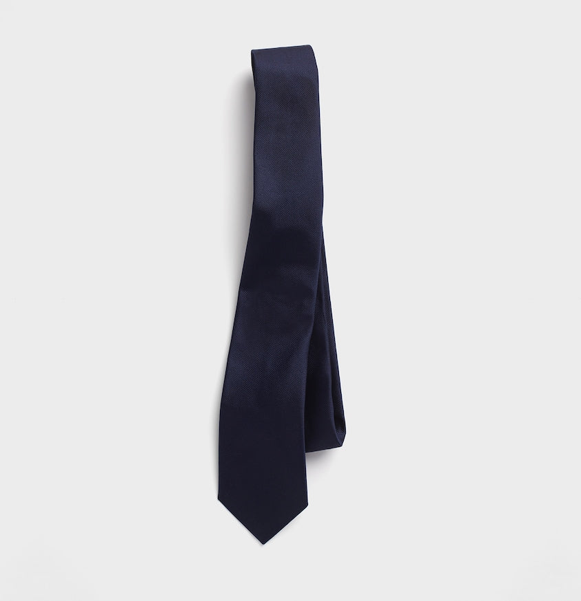 Navy Silk Necktie