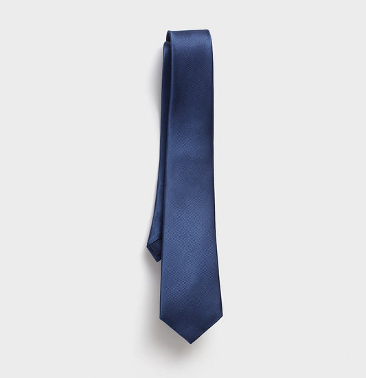 Blue Silk Necktie (4482631499831)