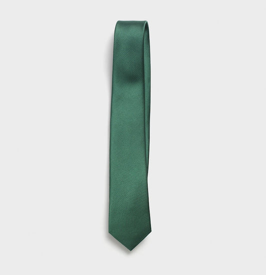Olive Silk Necktie (4482628550711)