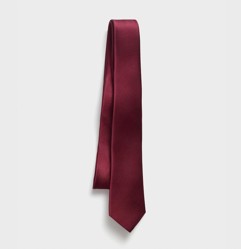 Wine Silk Necktie