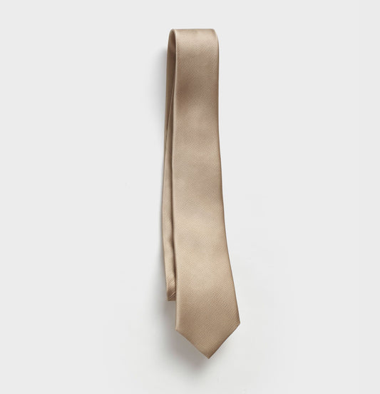 Taupe Silk Necktie