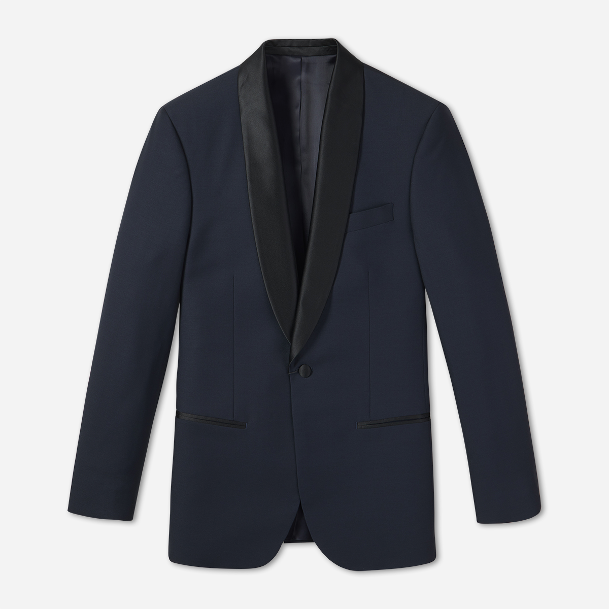 Midnight Blue Shawl Tuxedo Jacket (4481105723447)
