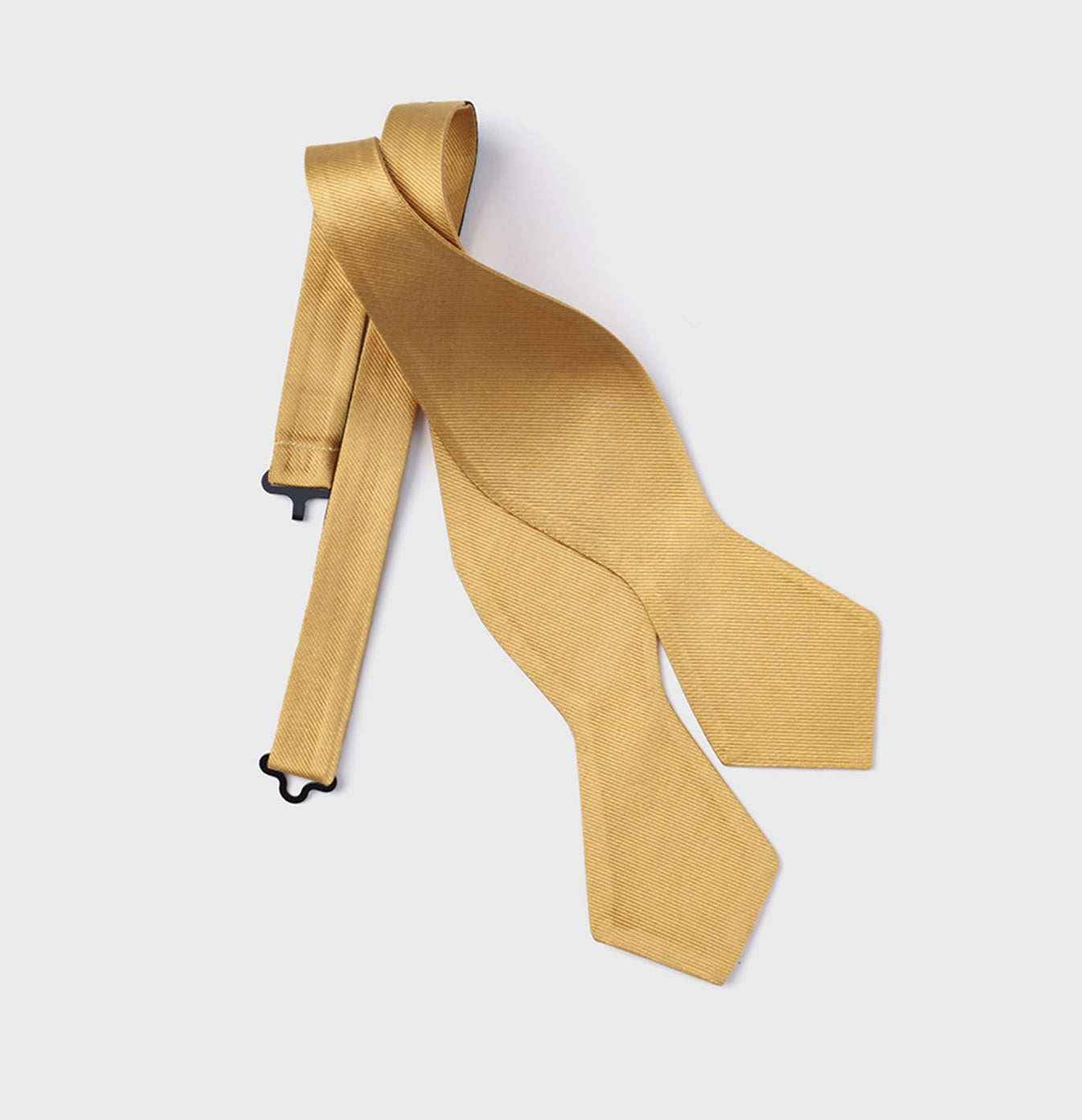 Gold Silk Diamond Bow Tie
