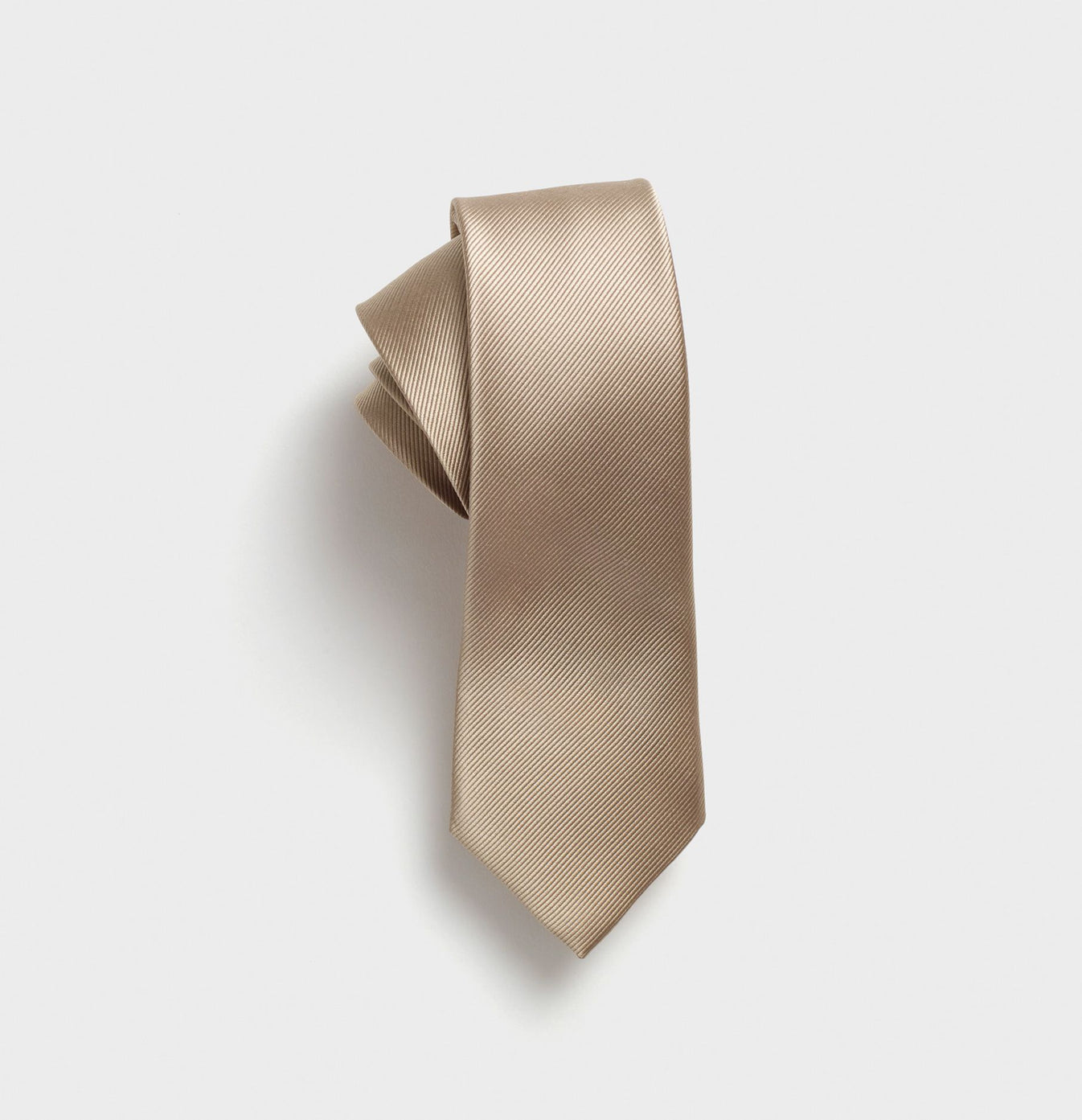 Taupe Silk Necktie