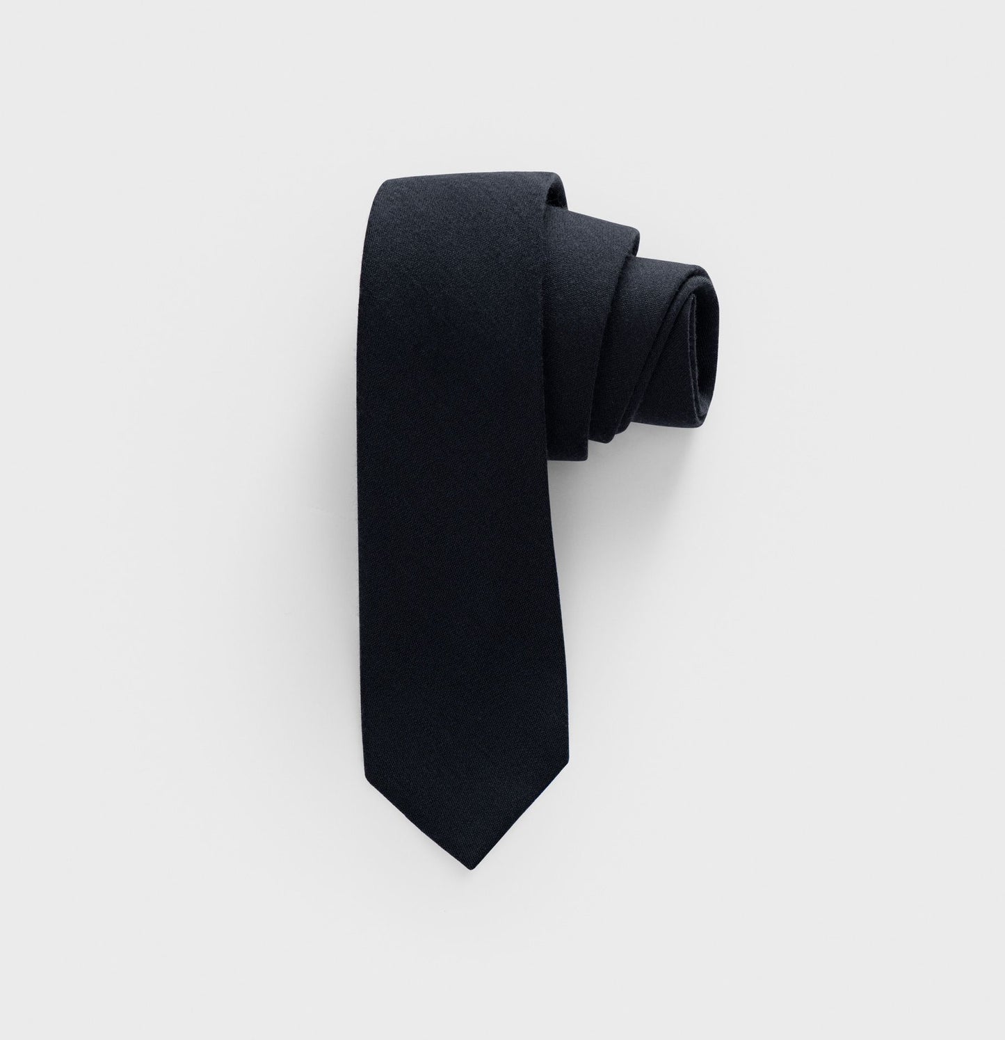 Black Cotton Necktie