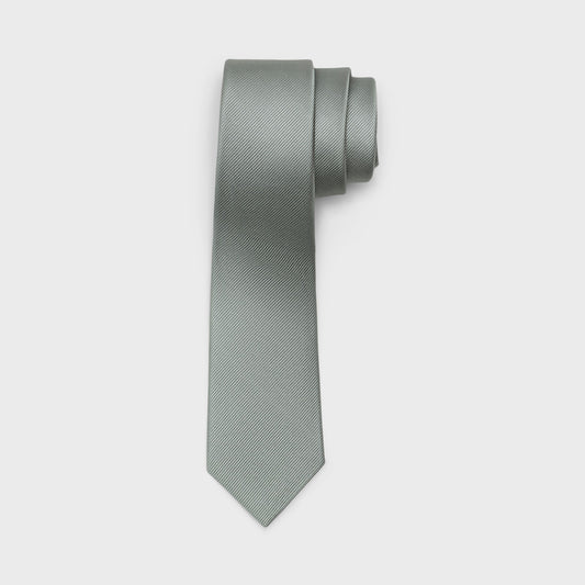 Silver Sage Silk Necktie