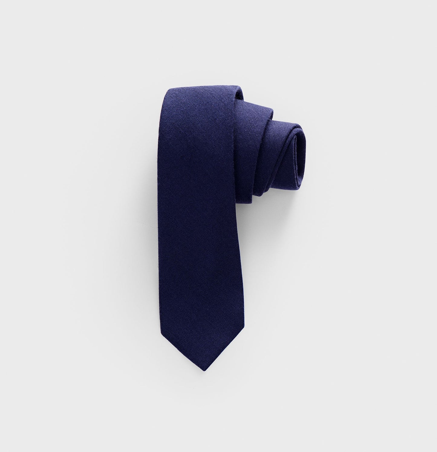 Navy Wool/Silk Necktie